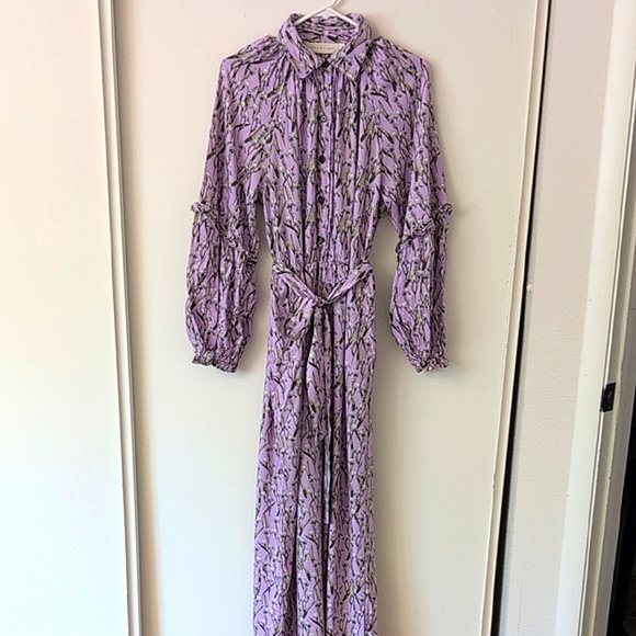 Happy X Nature Pants - Happy X Nature Womens Med Jumpsuit Purple Viscose Boho Casual Coquette Cottage
